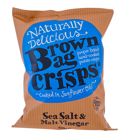 Chips Brown bag Sea salt & vinegar 150g